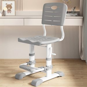 "Solid Color Plastic Adjustable Height Metal Kids Chair for Kids"