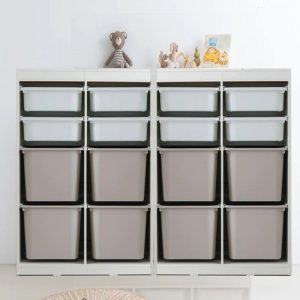 "White Engineered Wood Scratch-proofed Vertical/Horizontal Standard Children's Bookshelf Free Standing Closed Back with 2 Shelves/4 Shelves/5 Shelves"